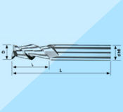 IT industry Milling Series - Aluminum special cutter - 2 standard flat blade knife