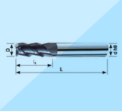 TI系列-3刃直角铣刀  TI-MSAZ-3000型