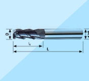 TI系列-3刃R铣刀 TI-MRCR-3000R型